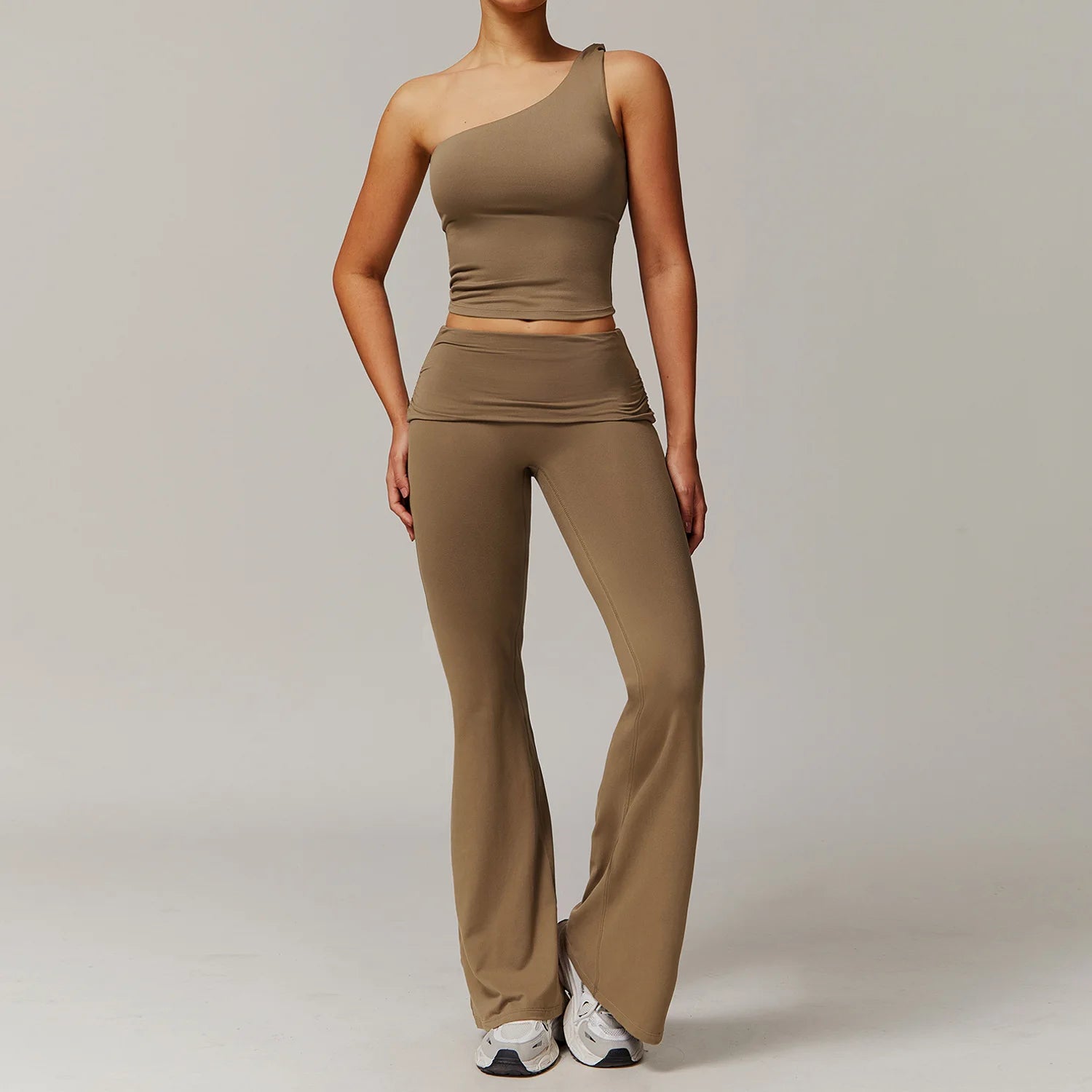 Variant image for Ensemble de Sport Femme 2 Pièces à Séchage Rapide – T-shirt Long et Pantalon Confortable pour Yoga et Fitness-24