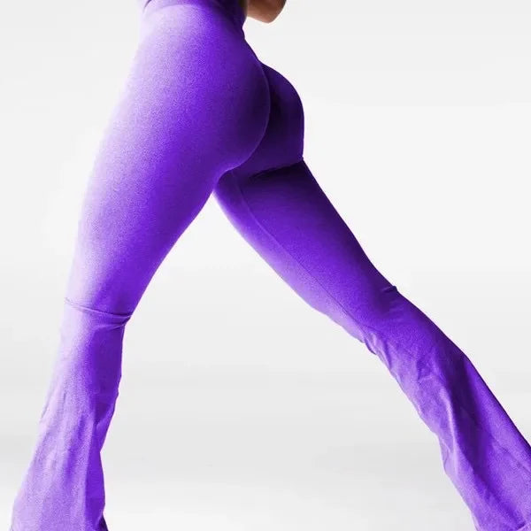 Pantalon de Yoga Évasé Femme Respirant Sans Couture pour Fitness et Danse – Confort Optimal, Tissu Extensible, Plusieurs Tailles et Couleurs-4