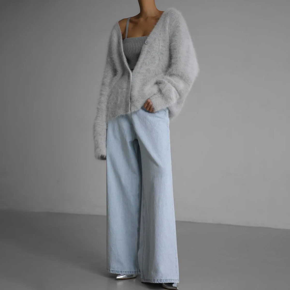 Cardigan Élégant en Cachemire Doux et Confortable