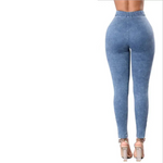 Jean taille haute push up femme - Effet galbant et confort optimal - Silhouette élégante et féminine - Vignette | Modenti