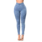 Jean taille haute push up femme - Effet galbant et confort optimal - Silhouette élégante et féminine - Vignette | Modenti