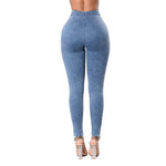Jean taille haute push up femme - Effet galbant et confort optimal - Silhouette élégante et féminine - Vignette | Modenti