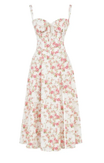 Robe bustier à motif floral élégante pour femme - Vignette | MODENTI