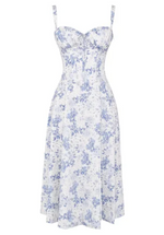 Robe bustier à motif floral élégante pour femme - Vignette | MODENTI