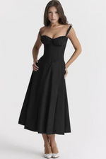 Robe bustier à motif floral élégante pour femme - Vignette | MODENTI