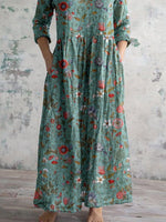 Robe d'Été Élégante en Coton Léger pour Femme - Vignette | MODENTI
