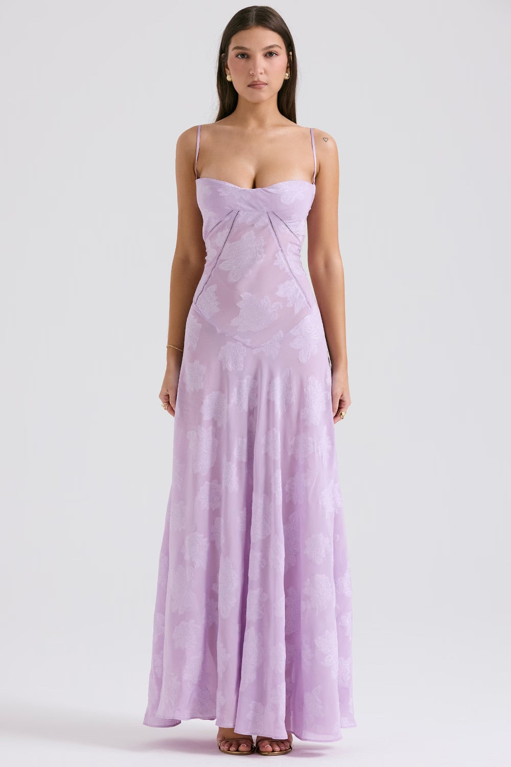 Robe Premium Élégante en Tissu pour Femme - S / Lavande