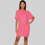 T-shirt robe en coton pour femme Vêtement décontracté élégant - Vignette | MODENTI