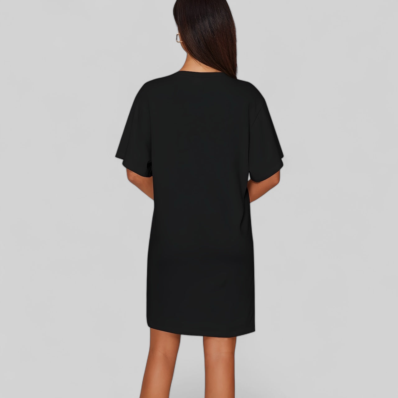 T-shirt robe en coton pour femme Vêtement décontracté élégant