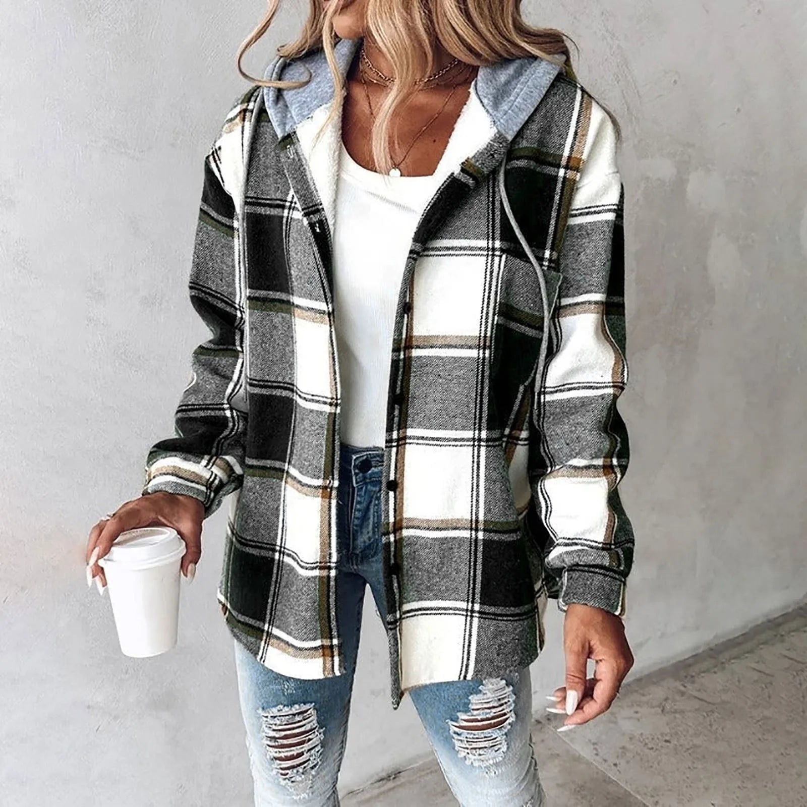 Veste élégante et confortable pour femme Manteau chaud automne hiver
